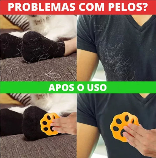 Washable Pet Hair Collector Attachment for Washing Machines and Pets (4 Pieces)